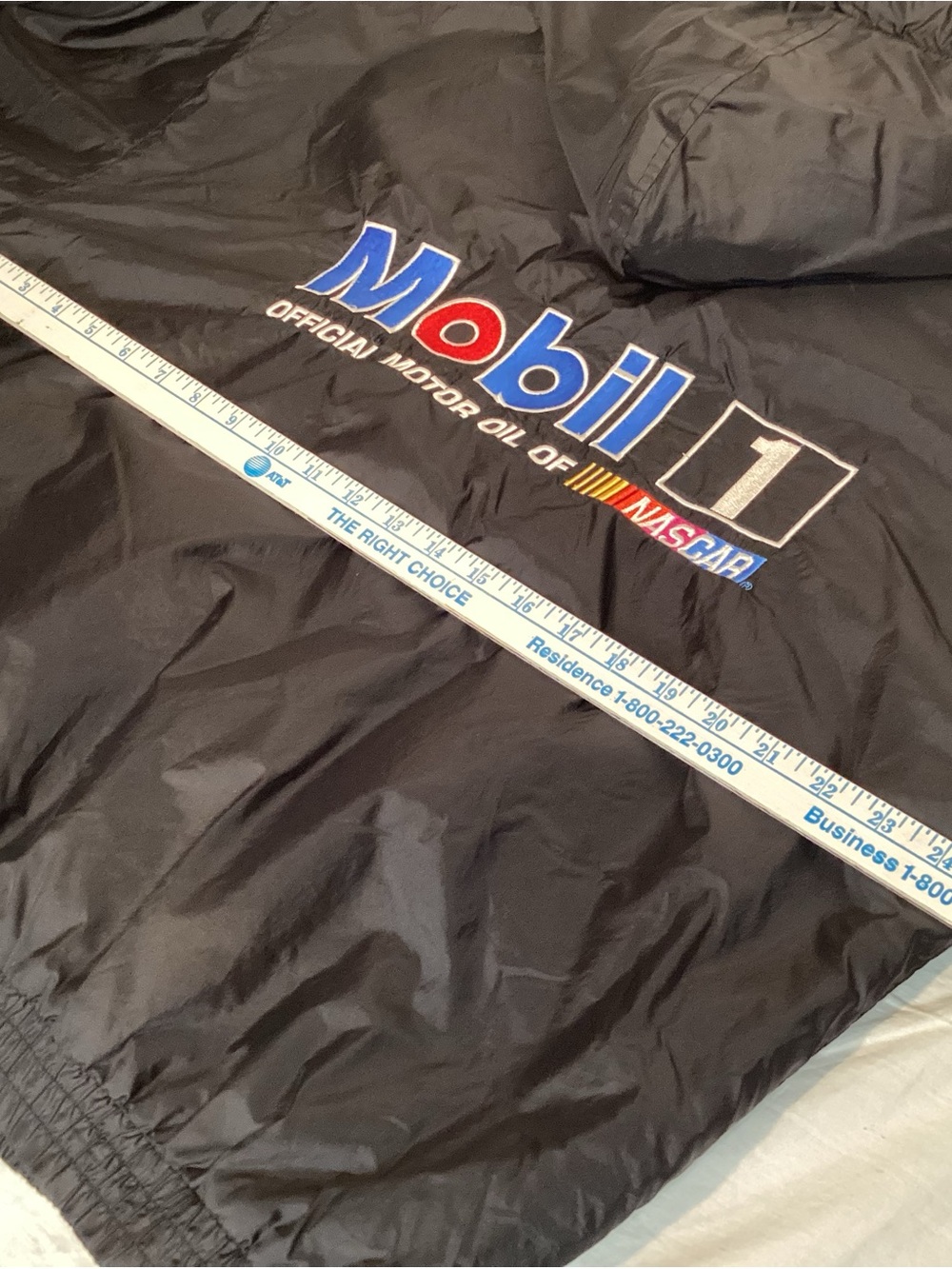 NASCAR Mobil 1 Racing Ryan Newman Rusty Wallace Hooded Jacket Men’s Size Large - Picture 14 of 16